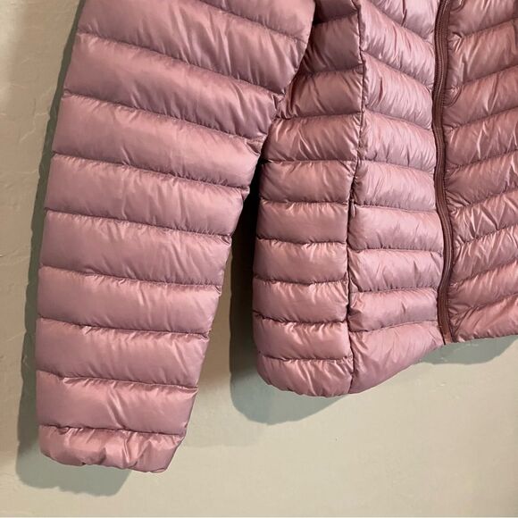 Rokka&Rolla Down Lightweight Packable Coat Puffer Hood Pink Jacket Women's Small - Picture 2 of 12